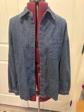 Jag Jeans Relaxed Button-Down Shirt - Light Blue